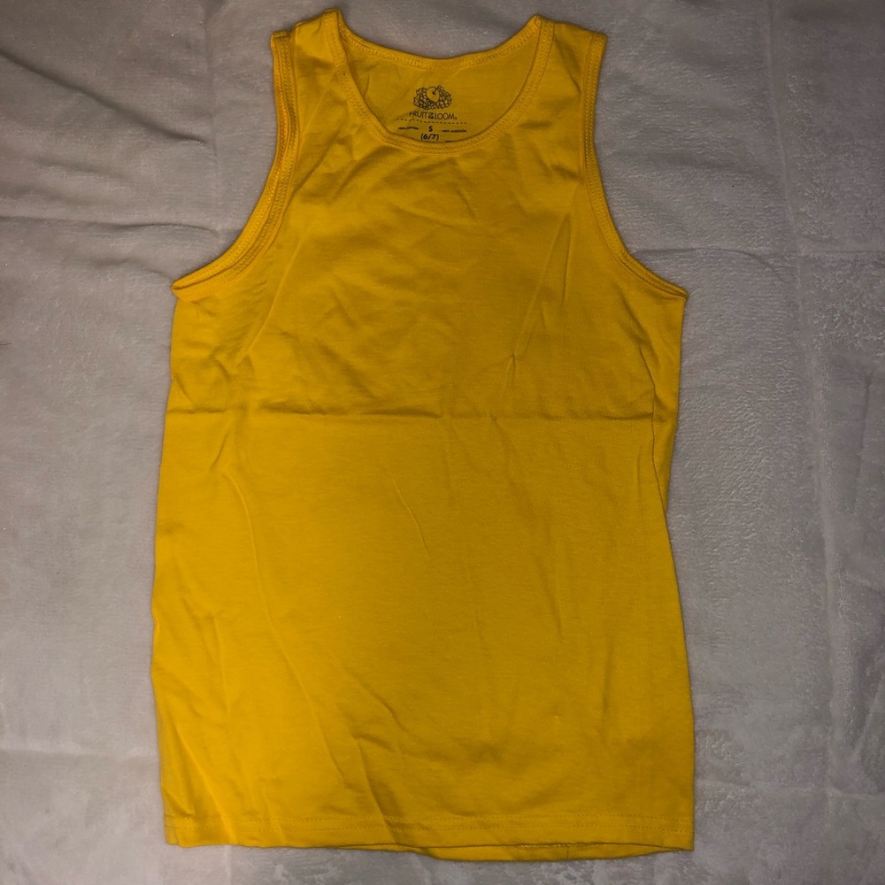 Yellow kids tank